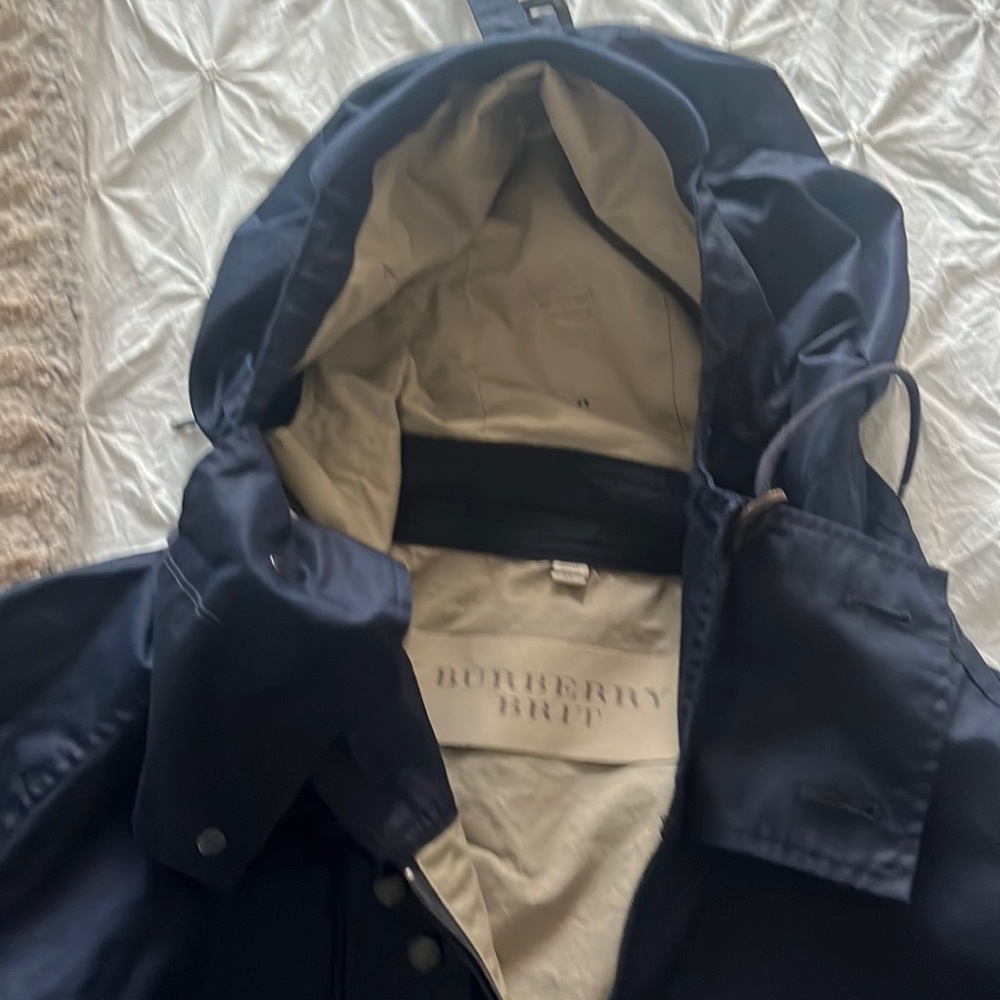 Burberry Brit pullover jacket size Xl navy blue.